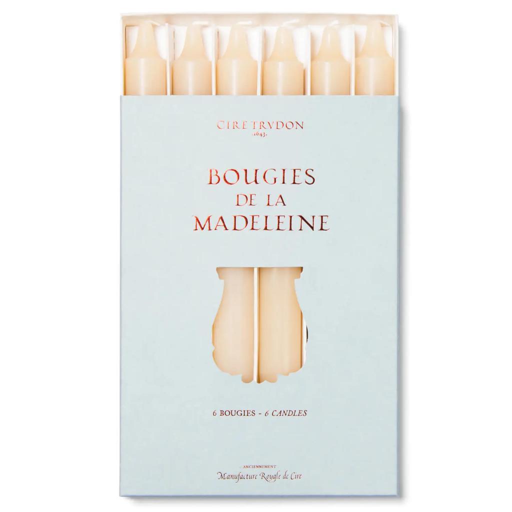 商品Cire Trudon|TRUDON Bougies De La Madeleine Unscented Dinner Candles - Stone (Set of 6),价格¥180,第1张图片