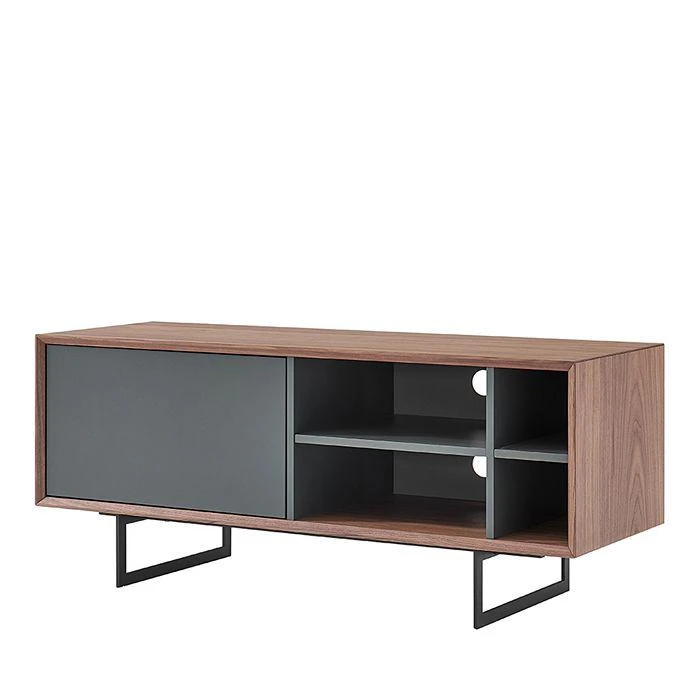 商品Euro Style|Anderson 48" Media Stand in Walnut and Dark Gray with Black Steel Base,价格¥8183,第2张图片详细描述