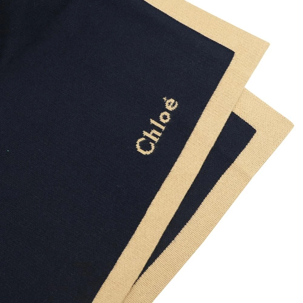 商品Chloé|Navy & Beige Knitted Cape,价格¥987,第2张图片详细描述