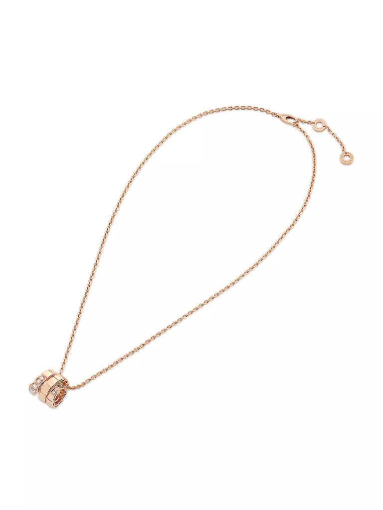 商品BVLGARI|Serpenti Viper 18K Rose Gold &amp; Pavé Diamond Pendant Necklace,价格¥43365,第3张图片详细描述