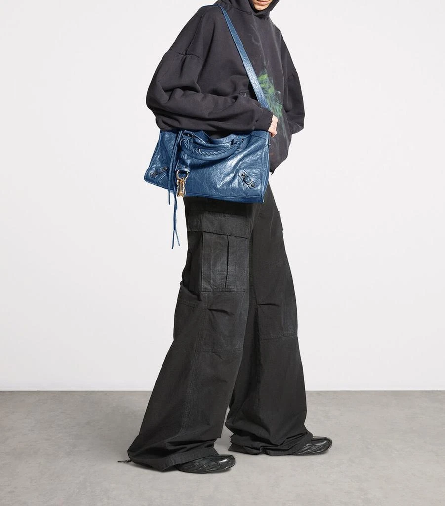 商品Balenciaga|Small Lambskin Le City Top-Handle Bag,价格¥23132,第5张图片详细描述