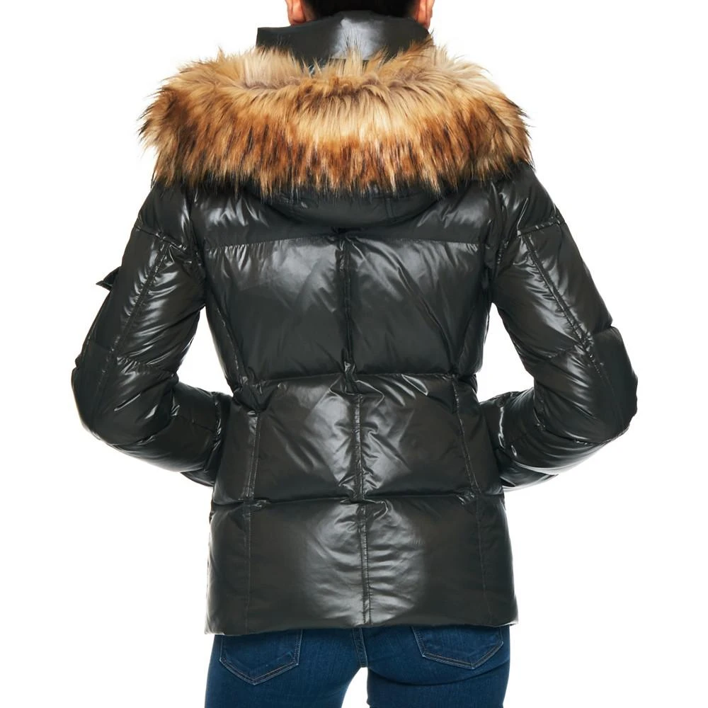 商品SAM.|Women's Allie Faux-Fur-Trim Hooded Down Puffer Coat,价格¥1373,第3张图片详细描述