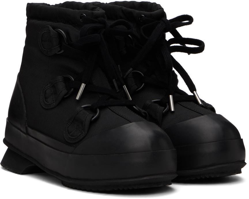 商品Acne Studios|Black Lace-Up Ankle Boots,价格¥3938,第6张图片详细描述