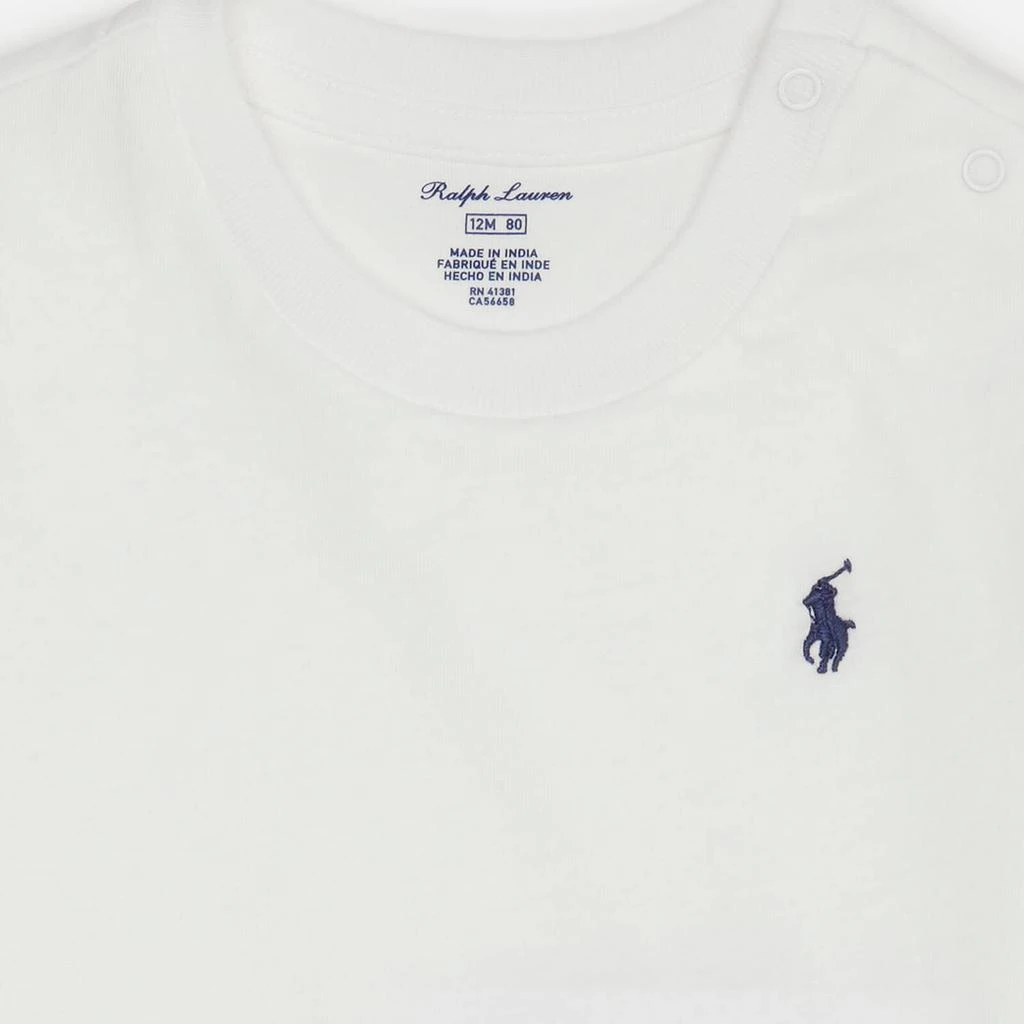 商品Ralph Lauren|Polo Ralph Lauren Babies' Small Logo T-Shirt - White,价格¥161,第3张图片详细描述