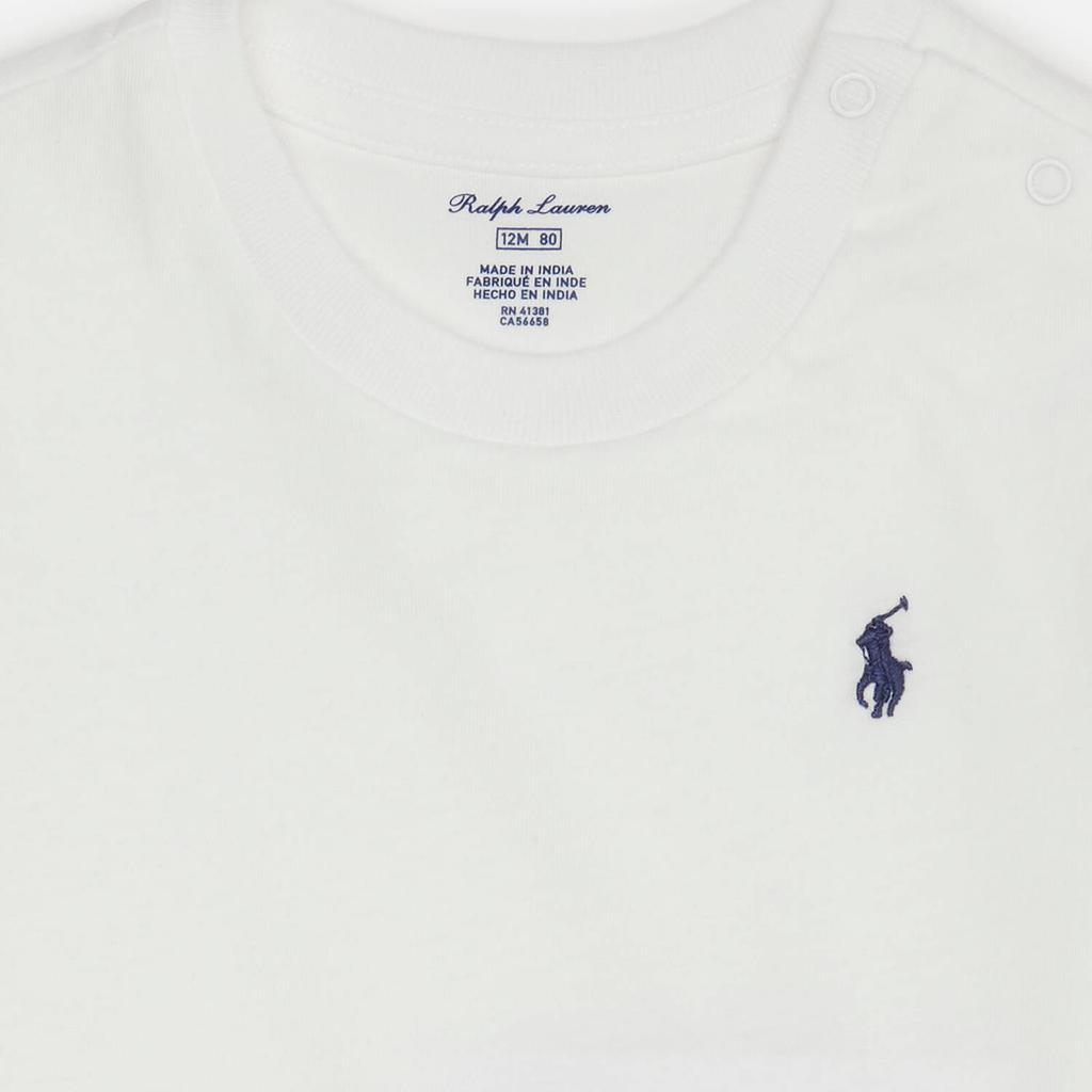 商品Ralph Lauren|Polo Ralph Lauren Babies' Small Logo T-Shirt - White,价格¥151,第5张图片详细描述