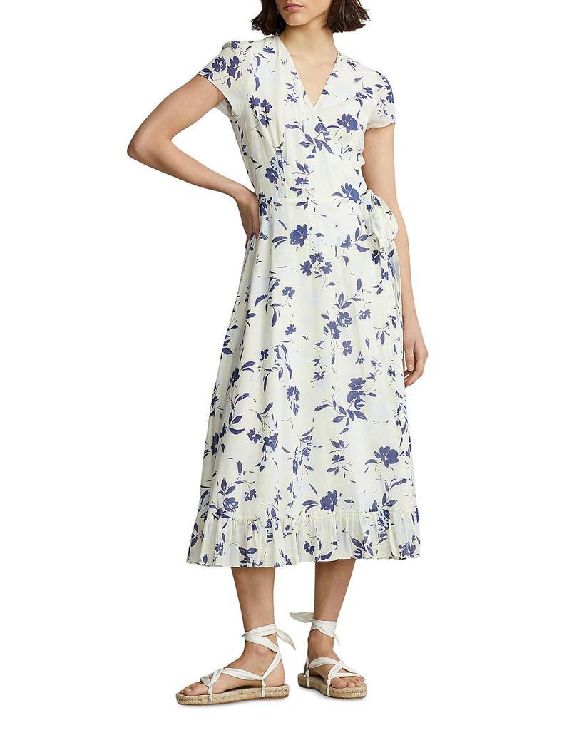 商品Ralph Lauren|Cotton Wrap Dress,价格¥1756,第1张图片