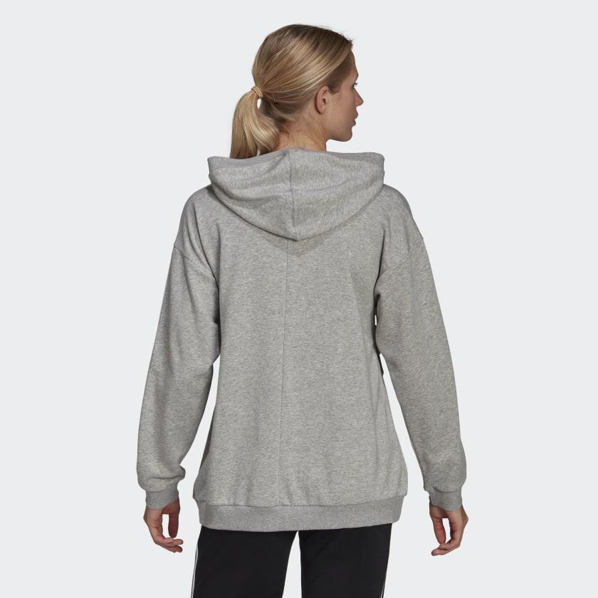 商品Adidas|Women's adidas Essentials Cotton 3-Stripes Hoodie (Maternity),价格¥287-¥364,第5张图片详细描述