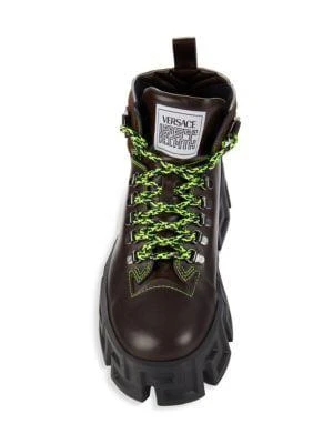 商品Versace|Contrast Suede & Leather Hiking Boots,价格¥4414,第5张图片详细描述