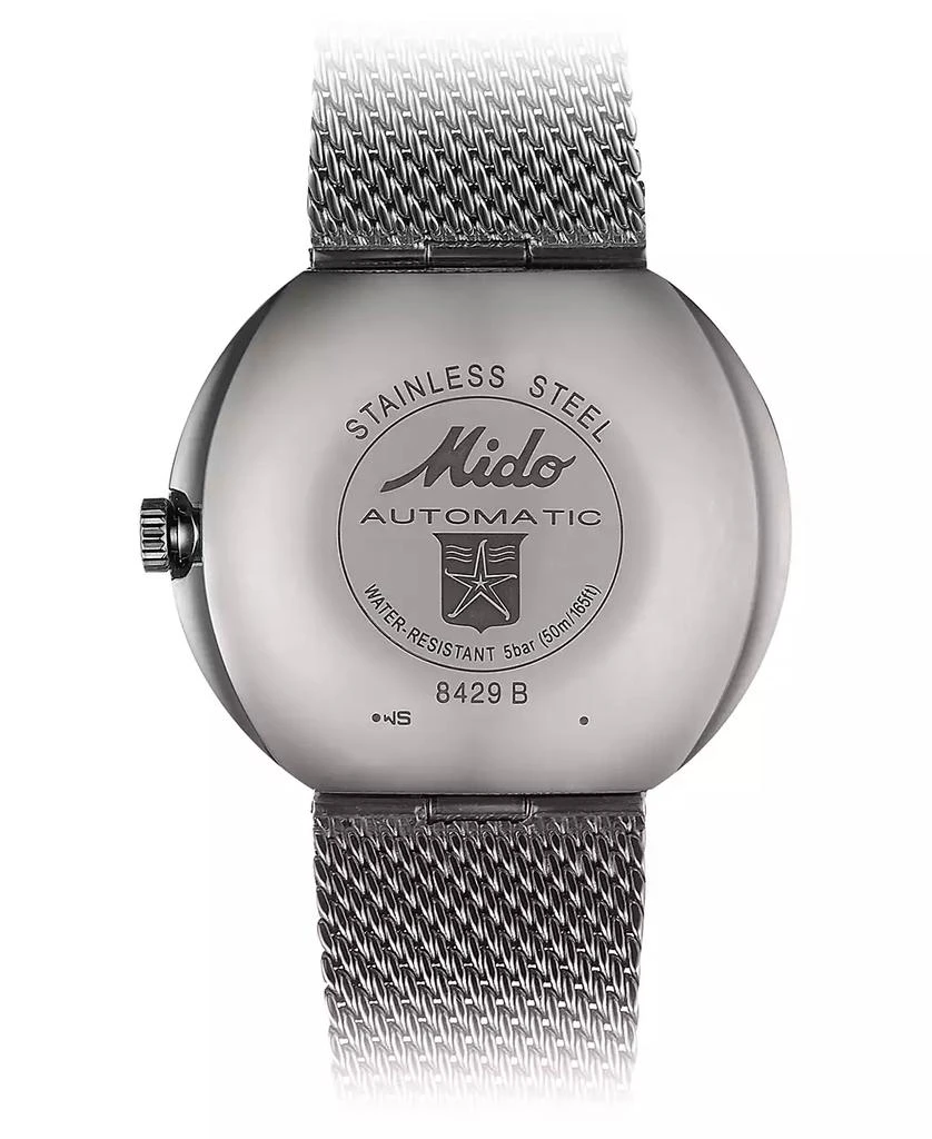 商品MIDO|Swiss Automatic Commander Shade Stainless Steel Mesh Bracelet Watch, 37mm - A Special Edition,价格¥6813,第3张图片详细描述