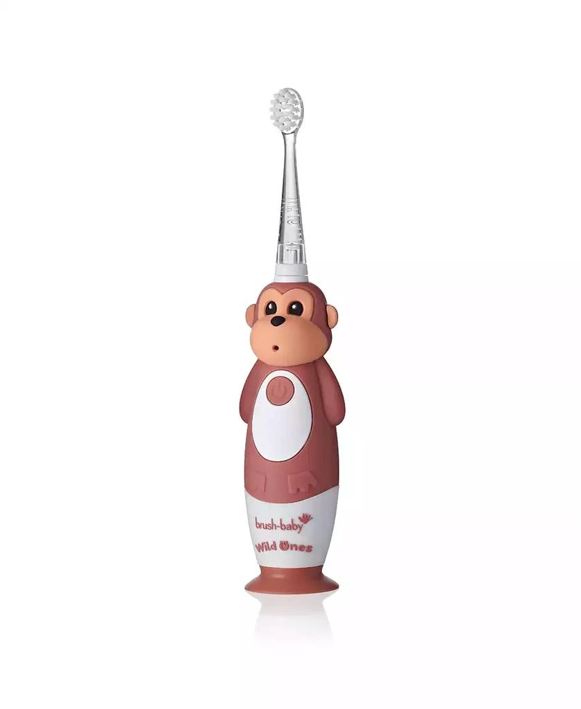 商品Brush-Baby|WildOnes Monkey Kids Electric Rechargeable Toothbrush | Childrens Electric Toothbrush | Animal Character Toothbrush,价格¥211,第1张图片