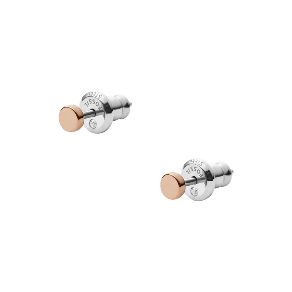 商品Fossil|Sadie Stainless Steel Round Stud Earring,价格¥151,第2张图片详细描述