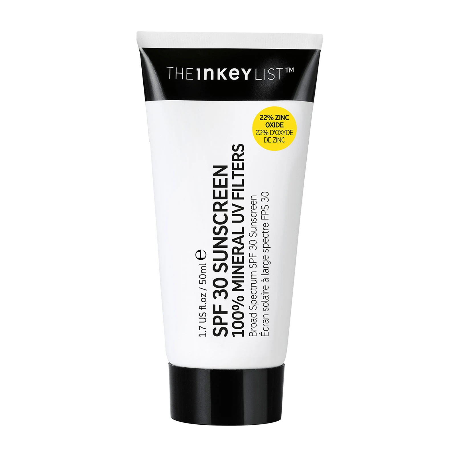 商品THE INKEY LIST|The INKEY List 100%矿物防晒霜 SPF30 50ml 含22%氧化锌,价格¥156,第1张图片