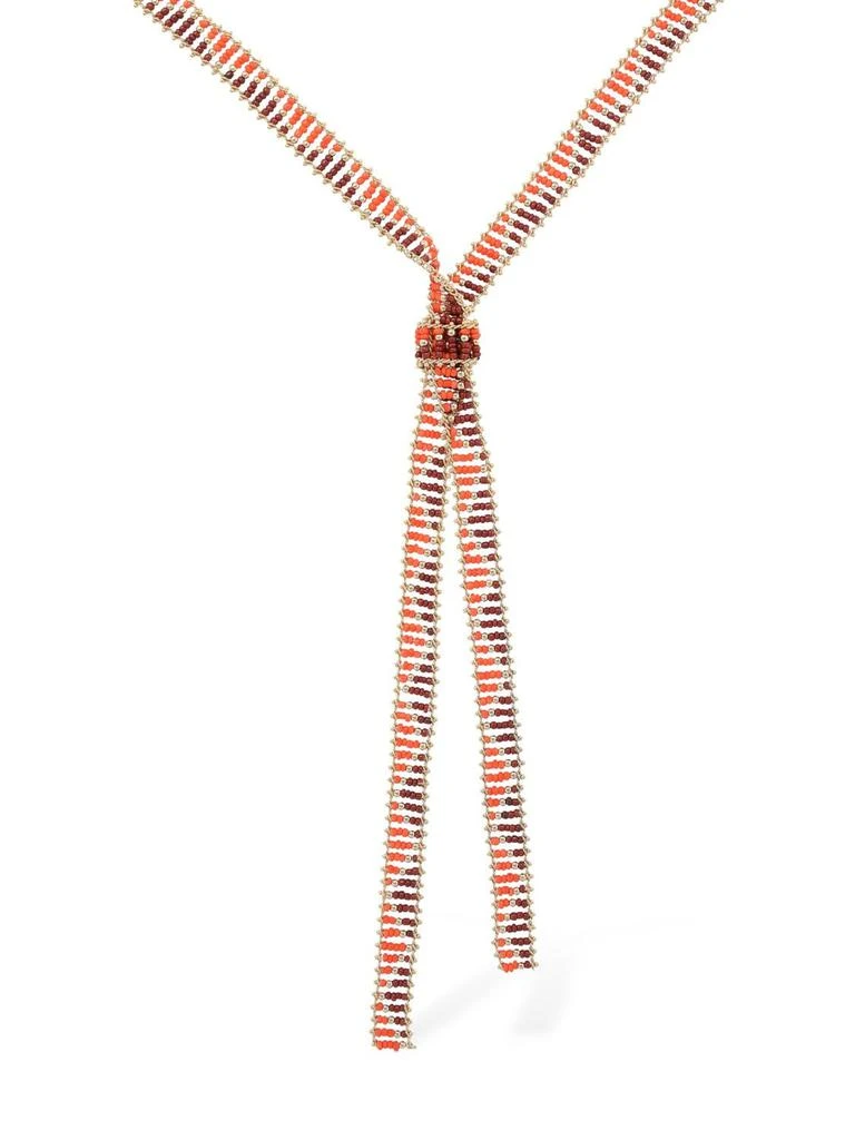 商品ROSANTICA|Etnico Beaded Scarf Necklace,价格¥1643,第2张图片详细描述