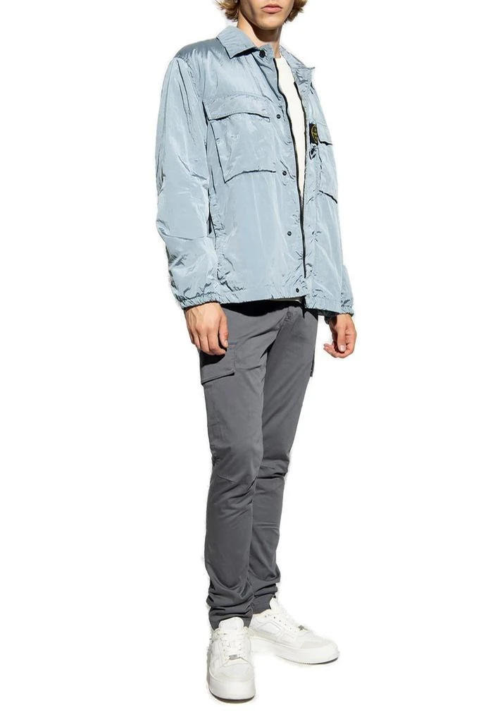 商品Stone Island|Stone Island Straight Hem Lightweight Shirt Jacket,价格¥5430,第4张图片详细描述