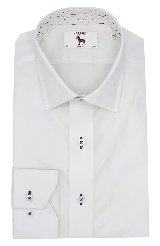 商品Lorenzo Uomo|Trim Fit Textured Stretch Dress Shirt,价格¥415,第1张图片