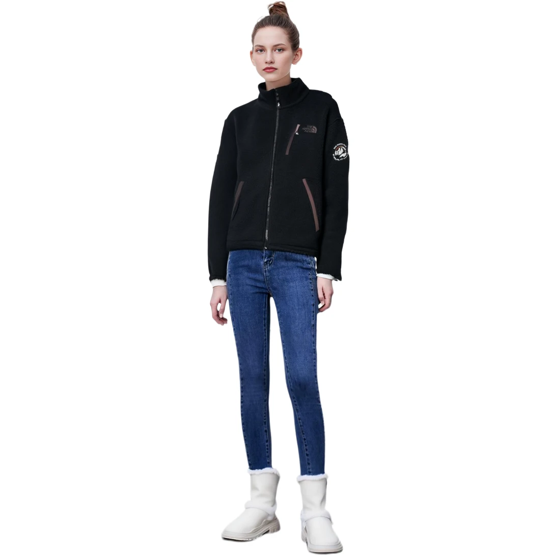 商品[国内直发] The North Face|北面 摇粒绒立领保暖加绒夹克 男女同款情侣款 黑色,价格¥1064,第4张图片详细描述