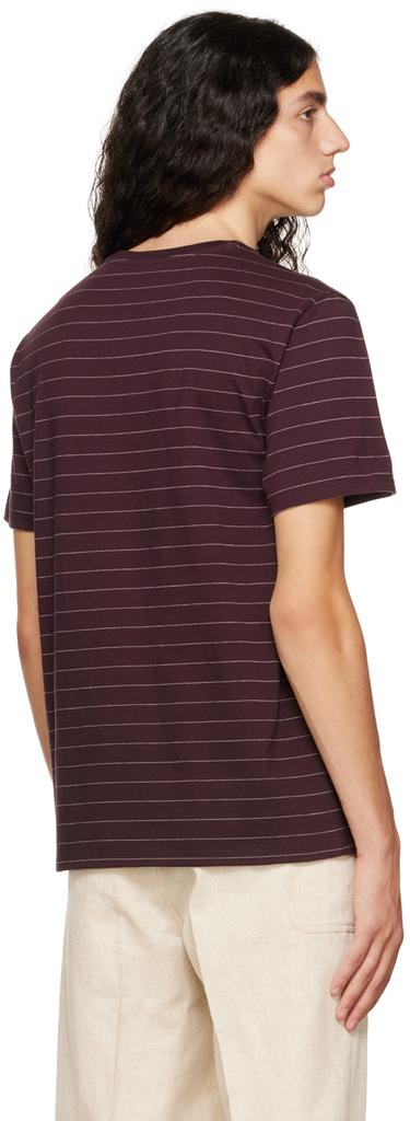 Burgundy Stripe T-Shirt商品第3张图片规格展示