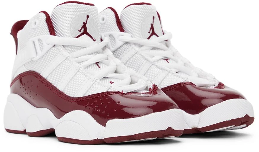 商品Jordan|白色 & 酒红色 6 Rings 儿童高帮运动鞋,价格¥632,第4张图片详细描述