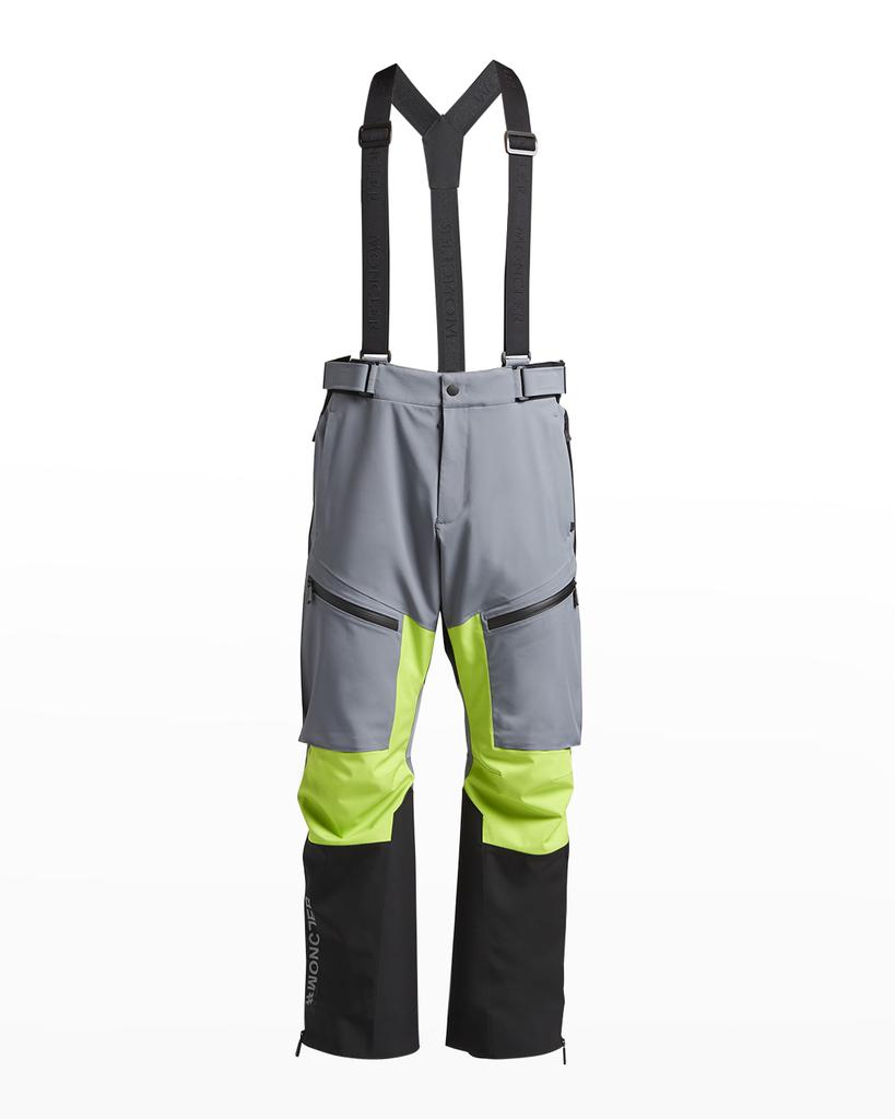 Men's Colorblock Ski Pants w/ Suspenders商品第2张图片规格展示
