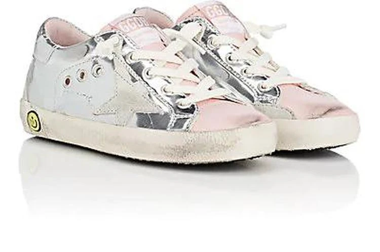 商品Golden Goose|Kids' Superstar Metallic Leather Sneakers,价格¥1971,第1张图片