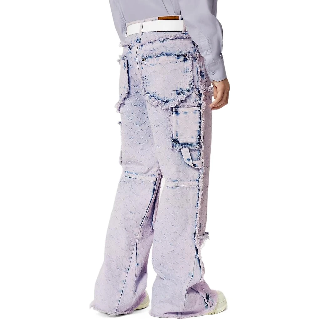 商品[国内直发] Louis Vuitton|SS23 流苏阔腿工装牛仔裤 男款 紫色,价格¥14499,第7张图片详细描述