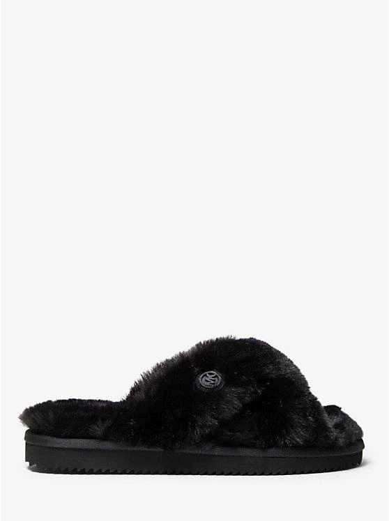 商品Michael Kors|Lala Faux Fur Slide Sandal,价格¥309,第2张图片详细描述