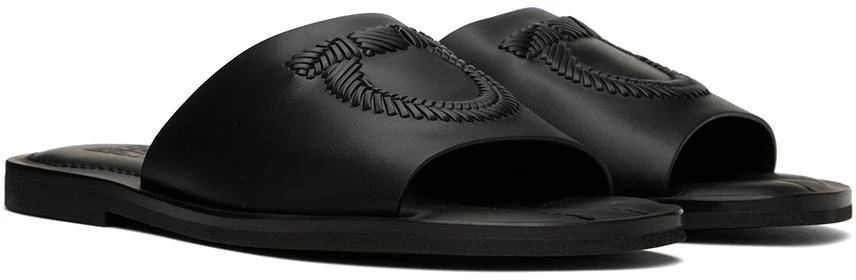 商品Salvatore Ferragamo|Black Gancini Sandals,价格¥2221,第4张图片详细描述