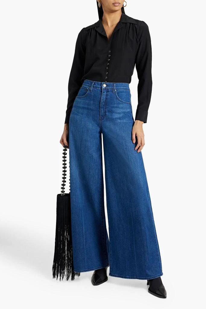 商品Nili Lotan|Josette high-rise wide-leg jeans,价格¥1415,第2张图片详细描述