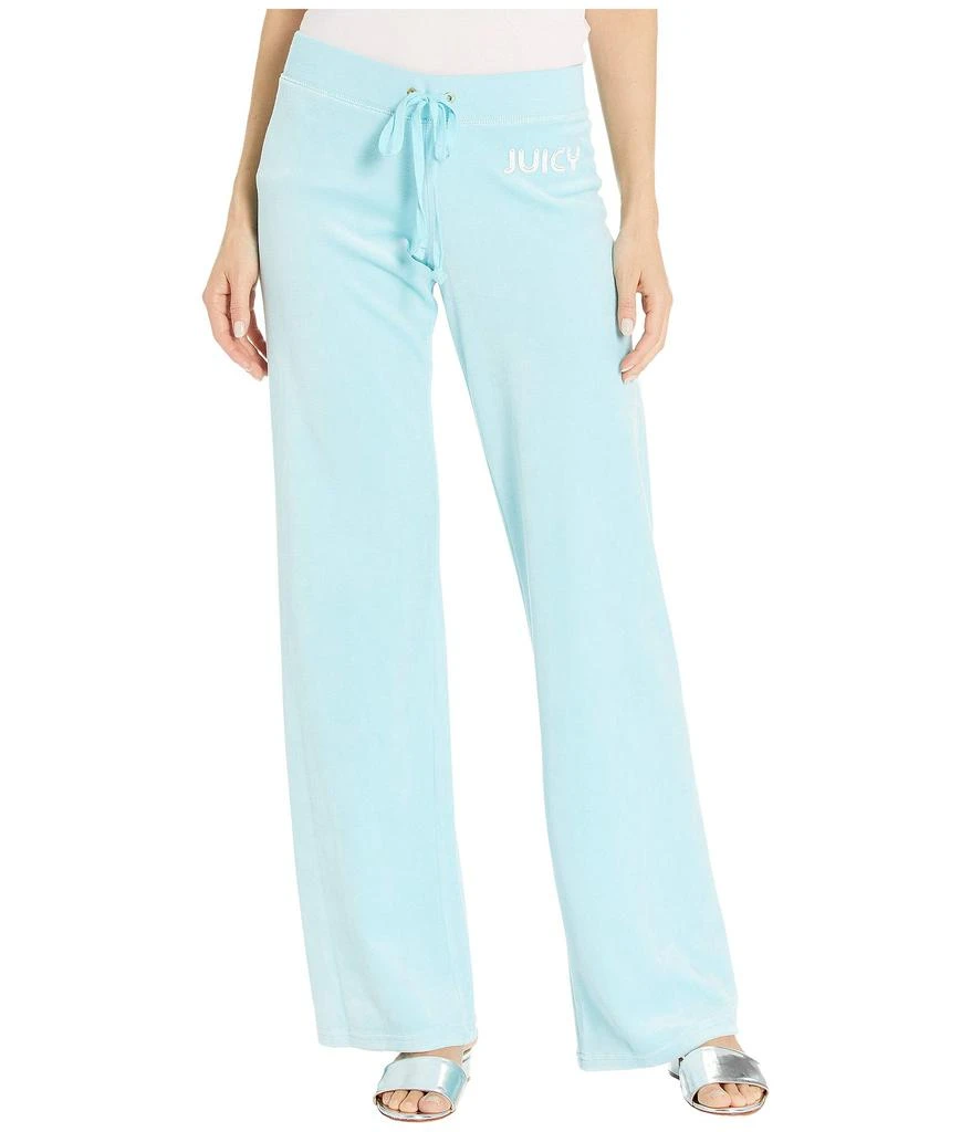 商品Juicy Couture|Juicy Poolside Velour Logo Track Marvista Pants,价格¥261,第1张图片