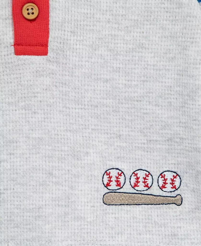 商品Little Me|Baby Boys Baseball T-shirt, Jogger Pants and Socks, 3 Piece Set,价格¥210,第3张图片详细描述