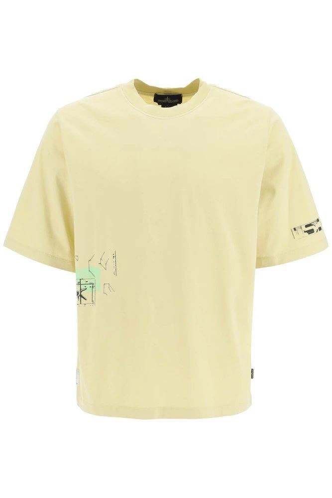 商品Stone Island|Stone Island Shadow Project Graphic Printed T-Shirt,价格¥1390,第1张图片