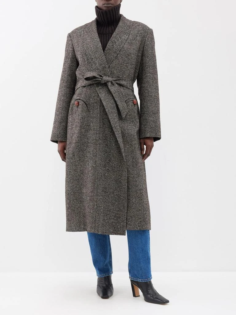 商品BLAZÉ MILANO|X Cabana Whistler wool-blend herringbone coat,价格¥24775,第1张图片