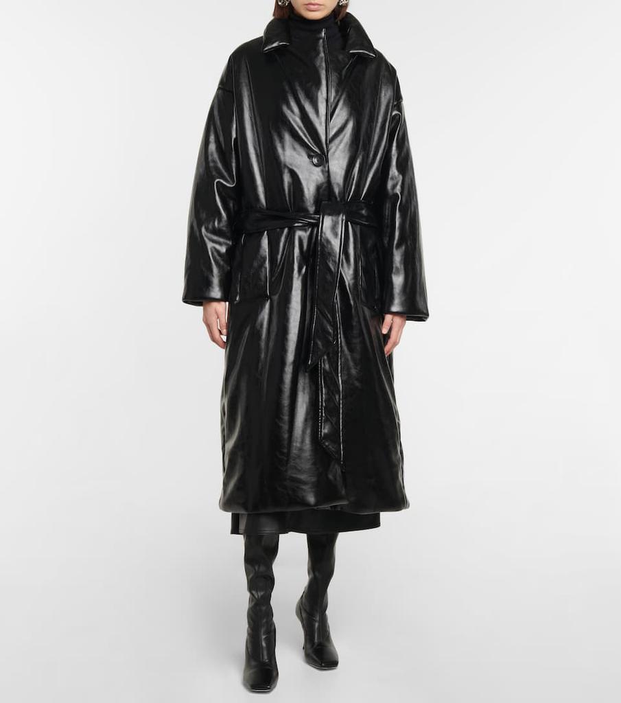 Irma belted faux leather coat商品第6张图片规格展示
