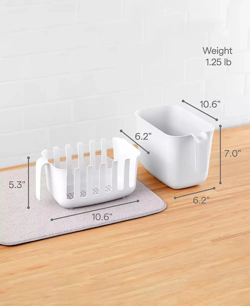 商品YouCopia|7" Dry Plus Store Bag Drying Rack and Bin Set, 2 Piece,价格¥278,第3张图片详细描述