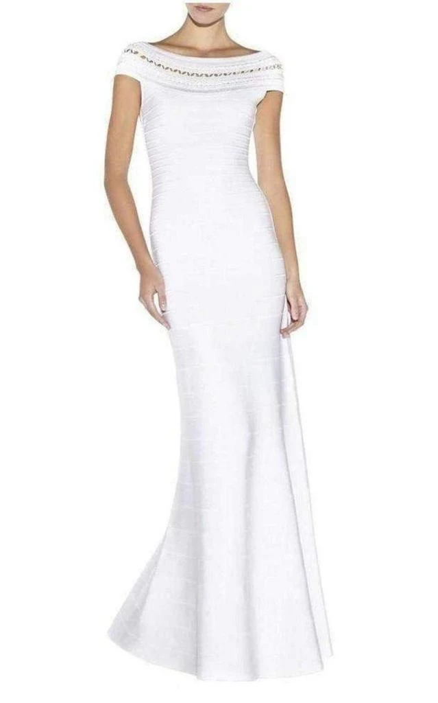 商品Herve Leger|Sophia Braided Ottoman Crochet Gown,价格¥7796,第2张图片详细描述