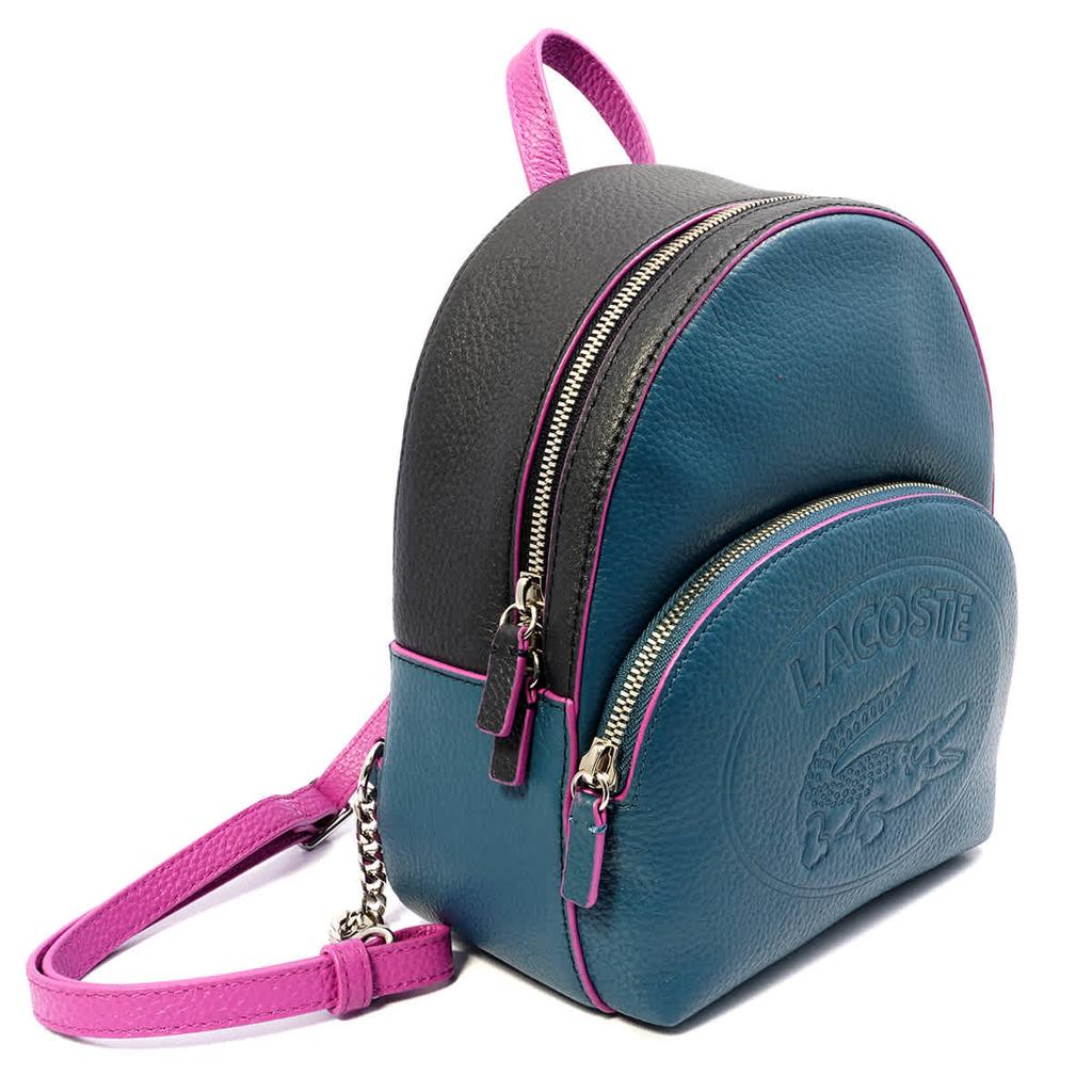 Lacoste Ladies Croco Crew Grained Leather Mini Backpack商品第3张图片规格展示