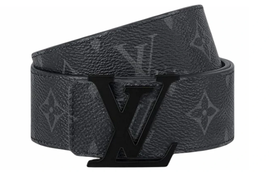 商品[国内直发] Louis Vuitton|【可定制刻字】 路易威登 LV 标志平滑扣 牛皮 腰带 男款 黑色 宽4厘米 #   礼盒,价格¥5581,第8张图片详细描述