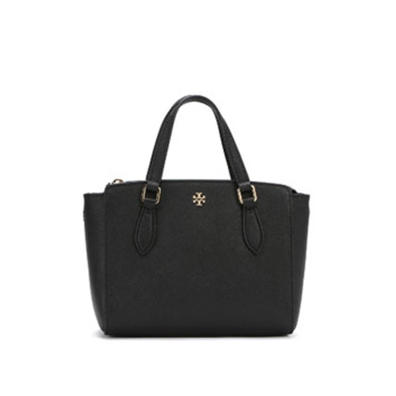 商品[国内直发] Tory Burch|TORY BURCH 汤丽柏琦 女士牛皮革手提包 64189-001 黑色,价格¥1593,第1张图片