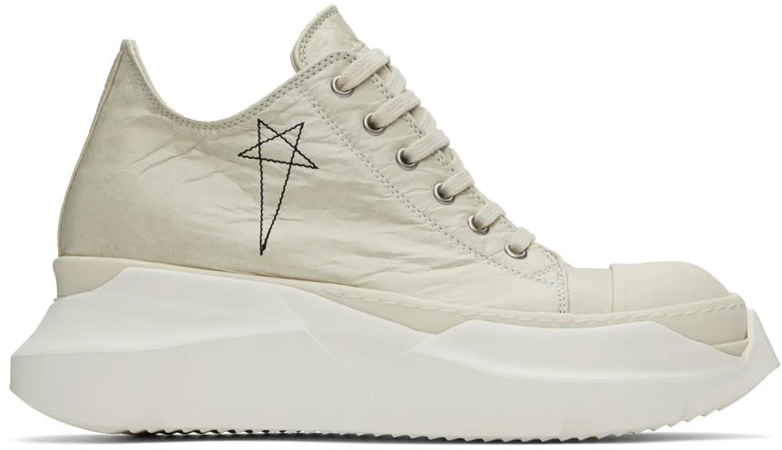 商品Rick Owens|Off-White Abstract Low Sneakers,价格¥3741,第1张图片