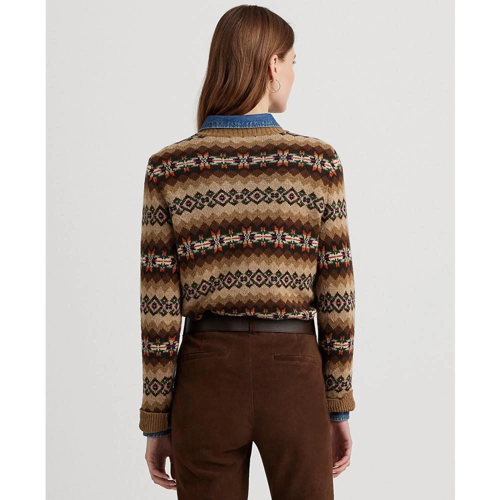 商品Ralph Lauren|Women's Fair Isle V-Neck Sweater,价格¥1052,第2张图片详细描述