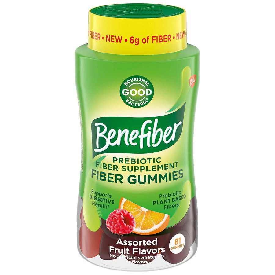 商品Benefiber|Prebiotic Fiber Gummies Assorted Fruit,价格¥179,第1张图片