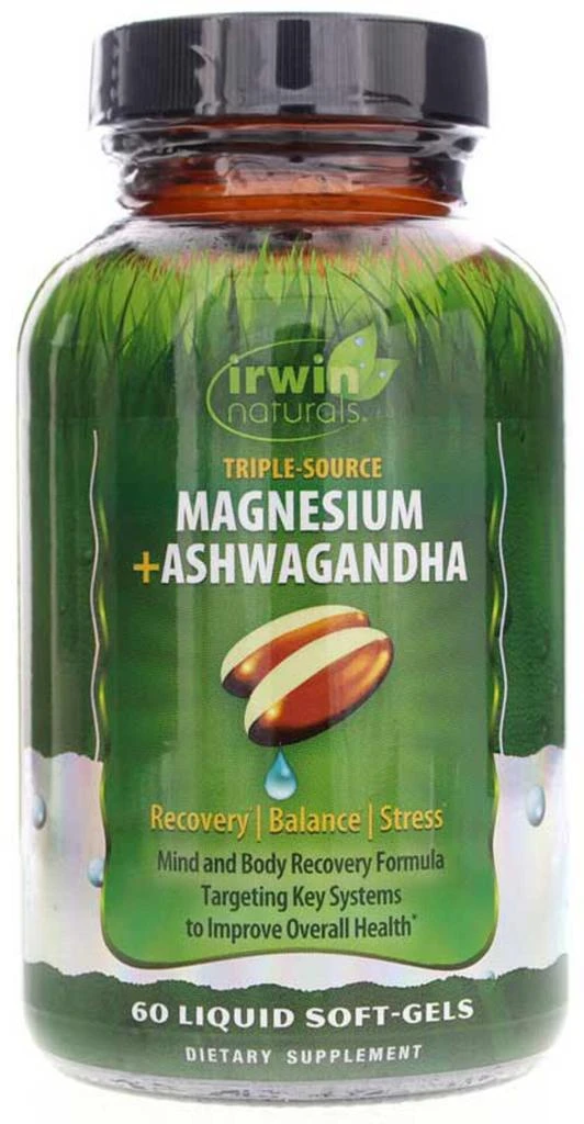 商品Irwin Naturals|Triple-Source Magnesium + Ashwagandha,价格¥163,第1张图片
