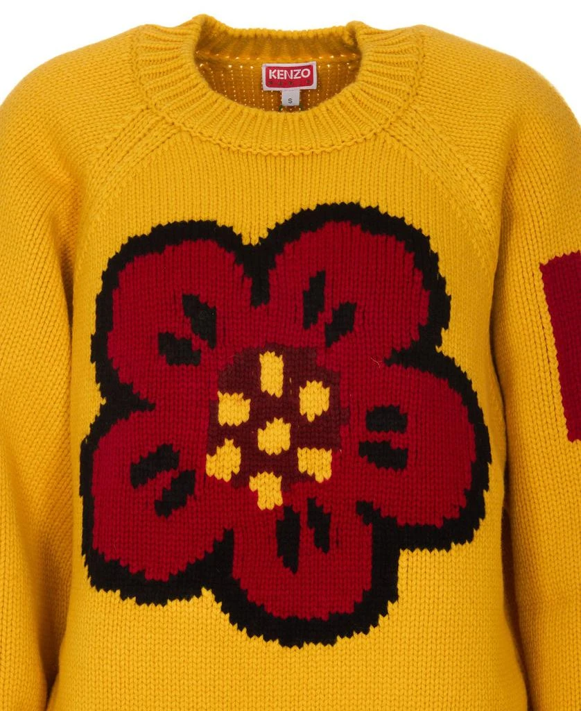 商品Kenzo|Kenzo Flower Intarsia Knitted Crewneck Jumper,价格¥3391,第3张图片详细描述