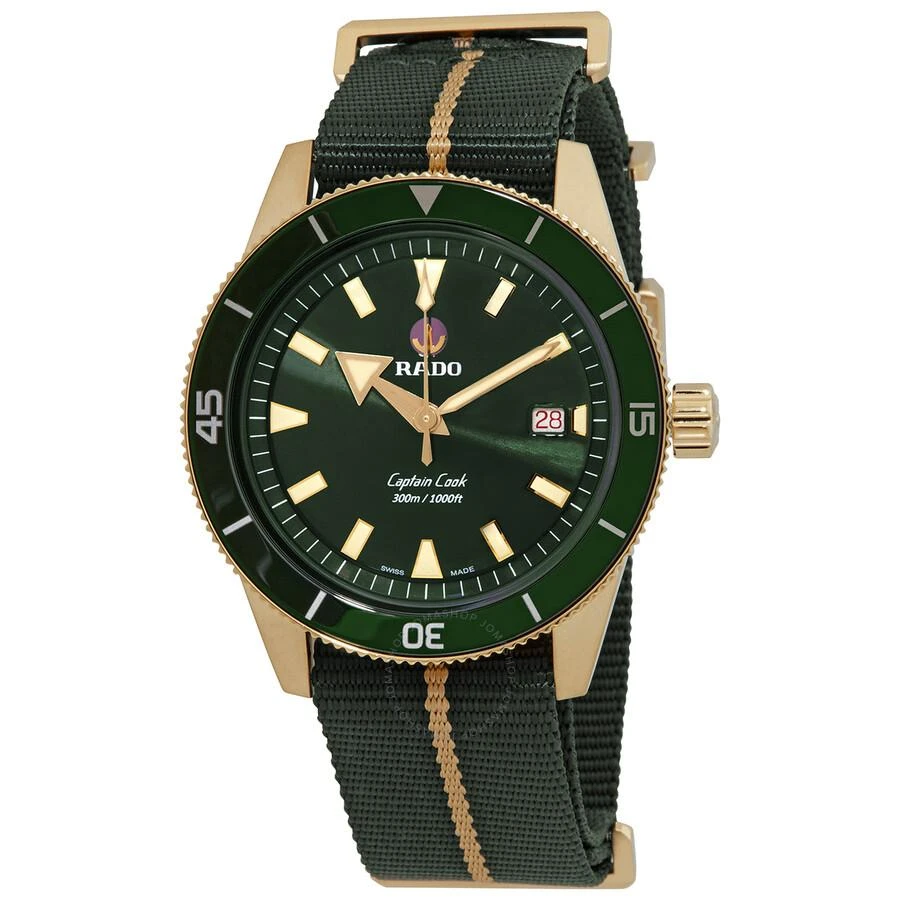 商品Rado|Captain Cook Automatic Green Dial Men's Watch R32504317,价格¥15010,第1张图片