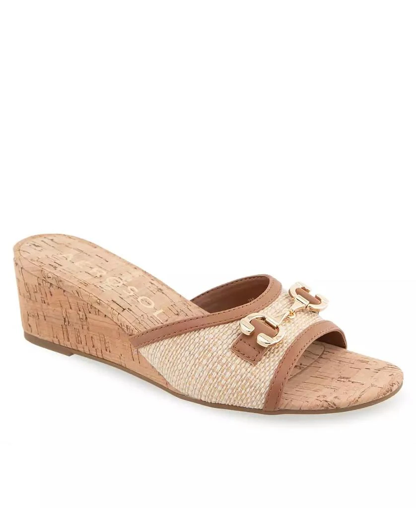 商品Aerosoles|Women's Wava Round Toe Wedge Sandals,价格¥416,第1张图片
