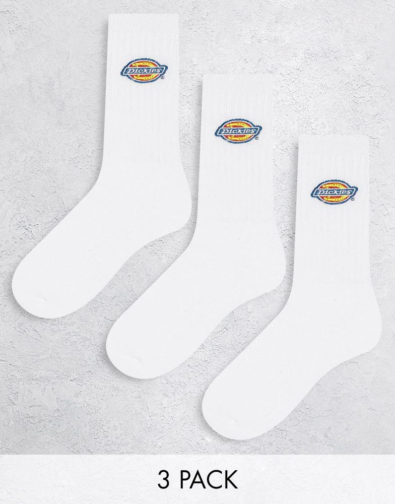商品DICKIES|Dickies Valley Grove 3 pack socks in white,价格¥163,第1张图片