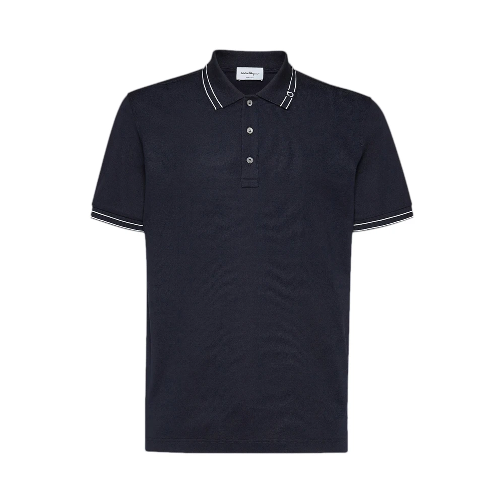SALVATORE FERRAGAMO 男士海军蓝色经典款式POLO衫 12-1783-698228 商品