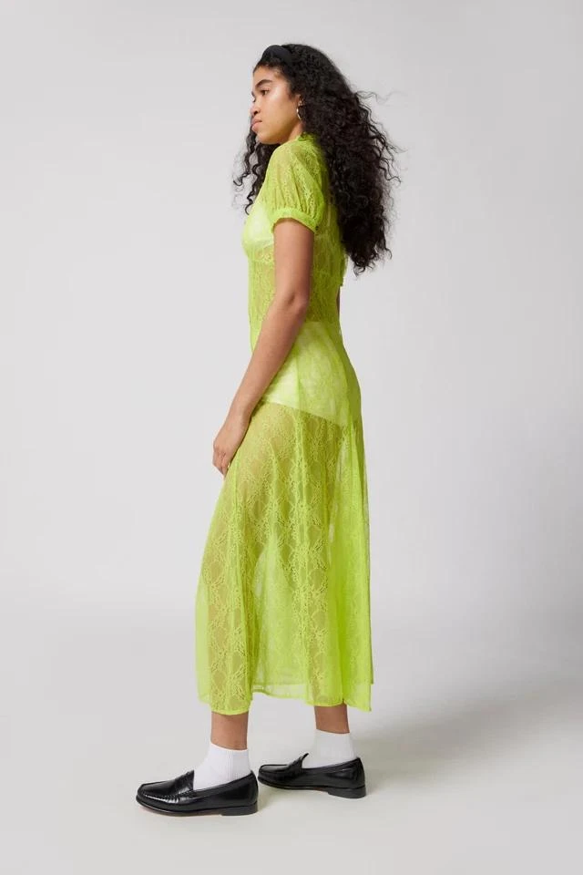 商品Urban Outfitters|UO Connie Sheer Lace Midi Dress,价格¥228,第3张图片详细描述