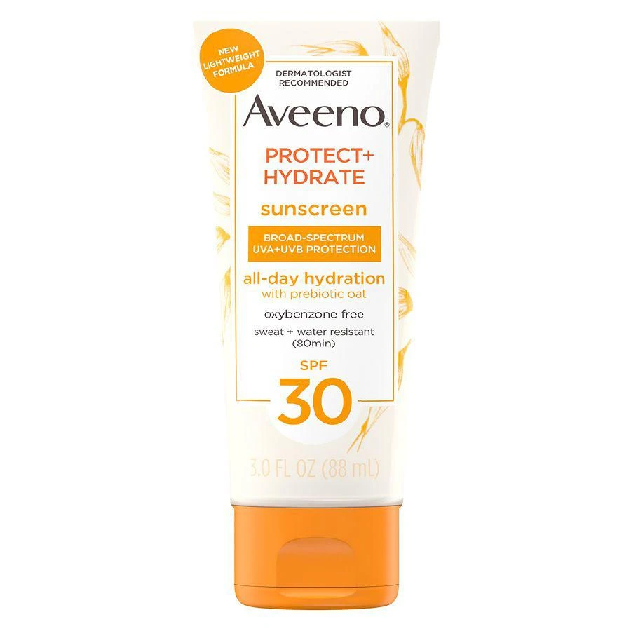 商品Aveeno|Protect + Hydrate Body Sunscreen Lotion SPF 30,价格¥107,第1张图片