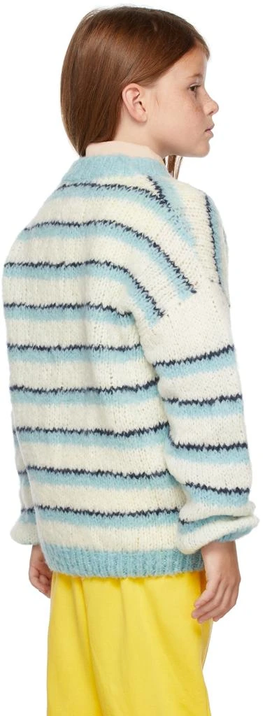 商品The Animals Observatory|Kids White & Blue Stripes Toucan Sweater,价格¥348,第4张图片详细描述